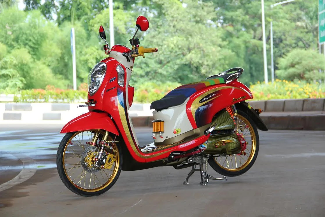 96 Modifikasi Motor Scoopy Kontes Terbaik Kumbara Modif