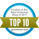 Finalist of the Best Grammar Blog of 2011