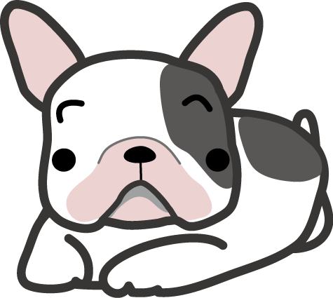 フレンチブルドック 犬のイラスト 無料イラスト フリー素材