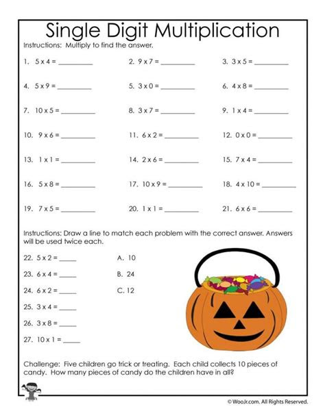  halloween math worksheet 3rd grade