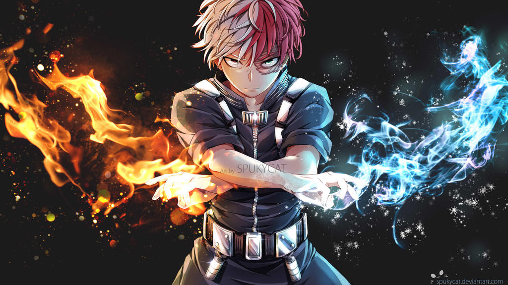 "Todoroki Shoto" by SpukyCat : BokuNoHeroAcademia  width=