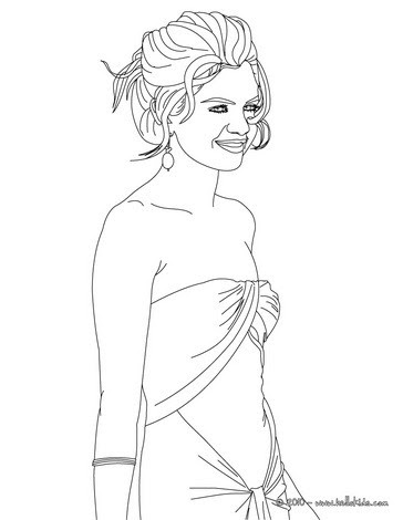 selena gomez coloring pages. for preschoolers. Selena