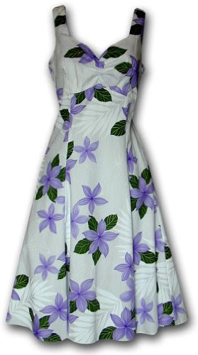 Princess Plumeria Aloha Sundress Purple L