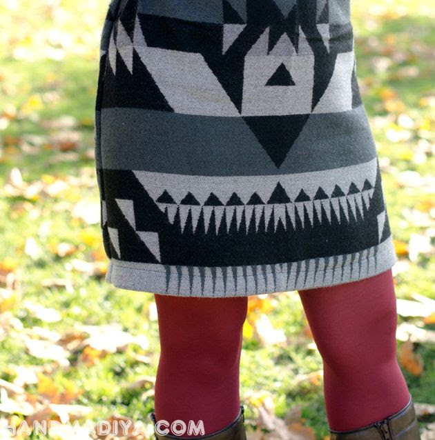  Sew skirt old scarf tutorial