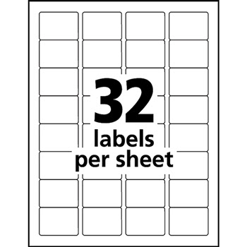 Avery Removable Durable Labels, Removable Adhesive, Rectangle, 1 1/4