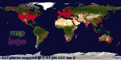 Profile Visitor Map - Click to view visits