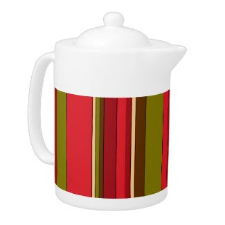 Bold Stripes Teapot