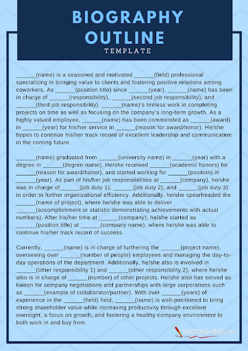 How To Write An Artist Bio Template