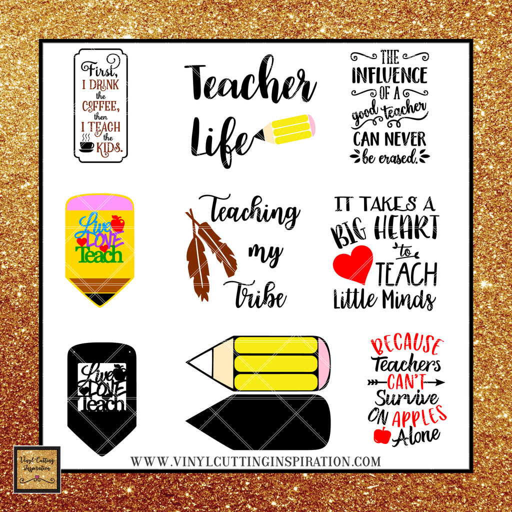 Download Teacher Appreciation Bundle! Total of 73 Designs! Includes ...