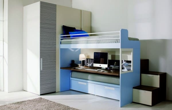 teenage bedroom 06 600x385 Modern Look for Teenagers Bedroom by Dielle
