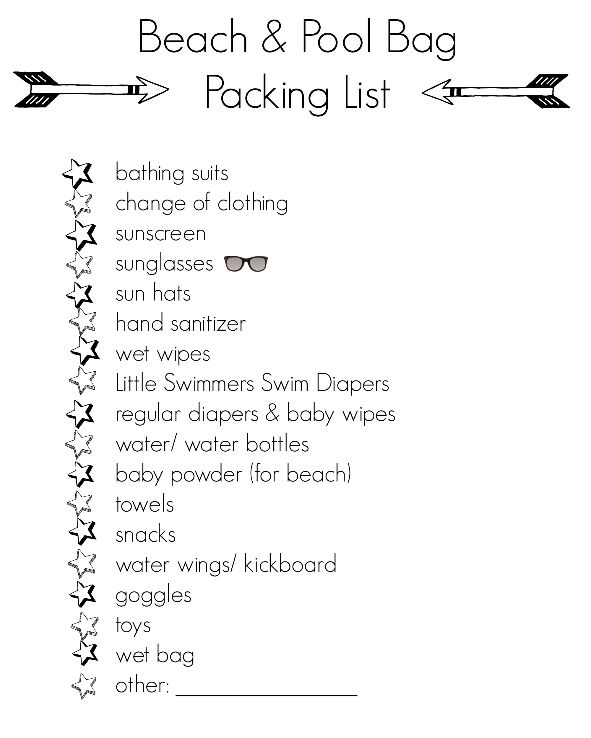 Free Printable Beach Bag Packing List | Making Lemonade