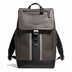 HERITAGE SPORT BACKPACK - COACH f71350 - SILVER/SLATE/BLACK