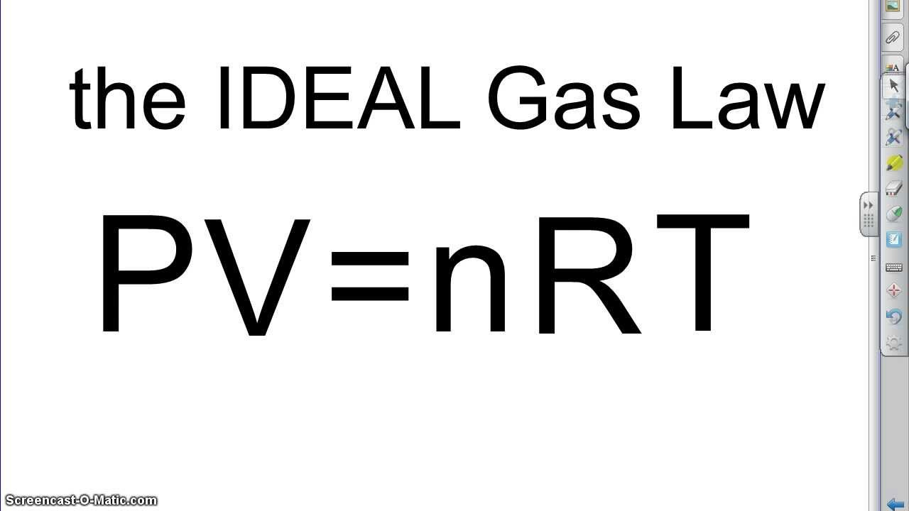 Introduction to the Ideal Gas Law Formula - YouTube