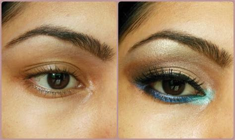 eye makeup tutorial pop  blue beauty fashion