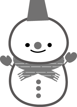 冬のイラスト 雪だるま 無料イラストフリー素材
