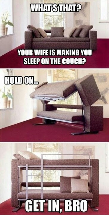 Bunk bed couch | Artistic cool things | Pinterest
