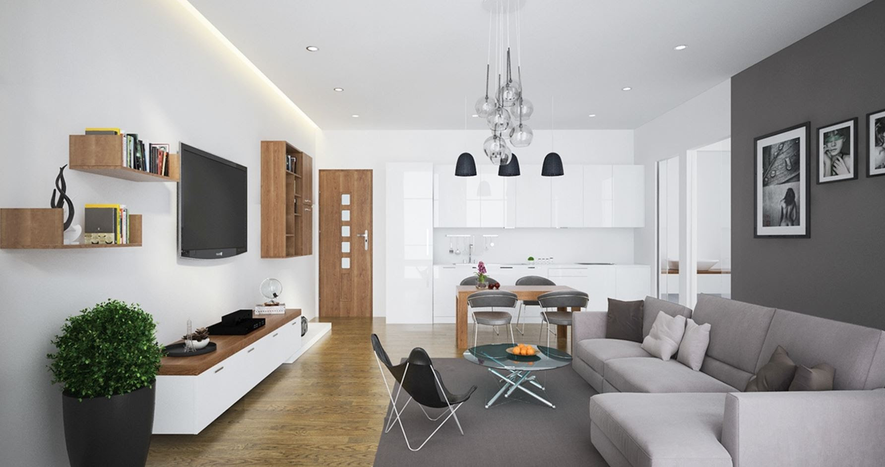 Concepto abierto cocina comedor y sala Una de las fórmulas necesarias en la decoración de 15 diseños de comedor y cocina juntos para espacios pequeños = muebles de cocina comedor y sala.