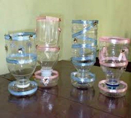  Kerajinan  Tangan Dari Botol  Bekas Berbentuk Gelas Ide 