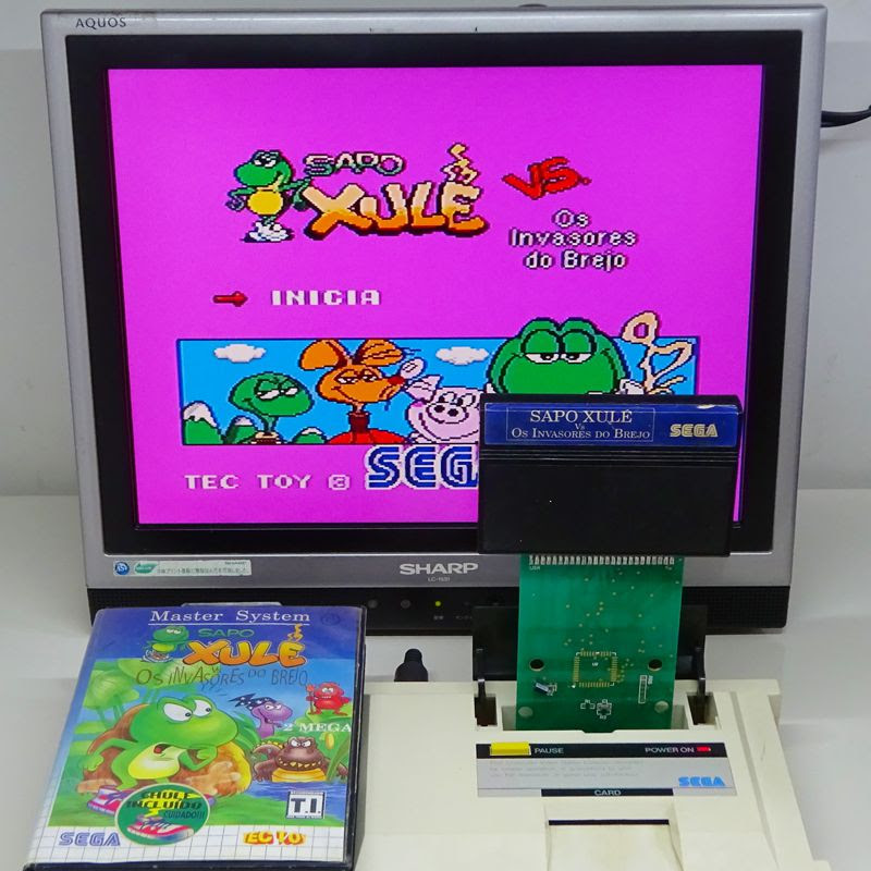 海外マスターシステム Sapo Xule Vs Os Invasores Psycho Fox Tec Toy サポ シューロvsマーシュインベーダー サイコフォックス キャラ変更版 テックトイ 青箱版 箱有 説なし ジャケットコピー