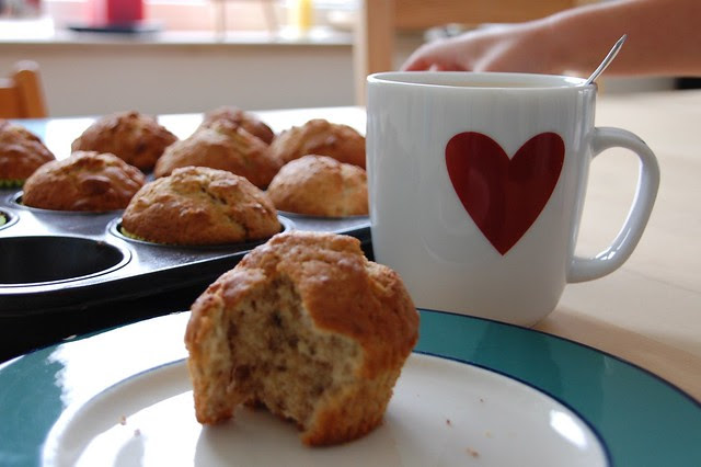 Banane-Walnuß-Muffins