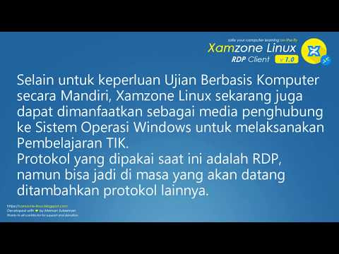 Menggunakan Xamzone Linux Additional Features / Custom Edition untuk Pembelajaran TIK berbasis Windows melalui Remote Desktop