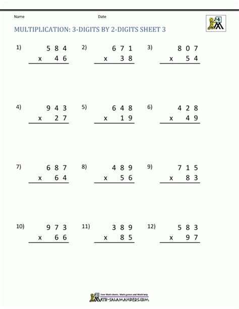  double digit multiplication worksheets 4th grade times tables worksheets