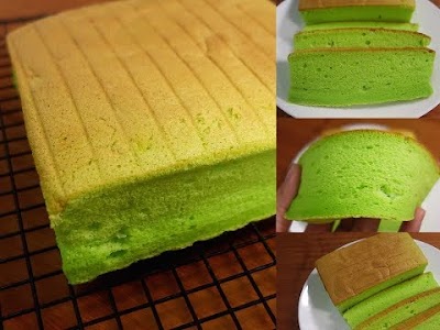 Hidangan Resepi Kek Pandan Sukatan Cawan Bakar