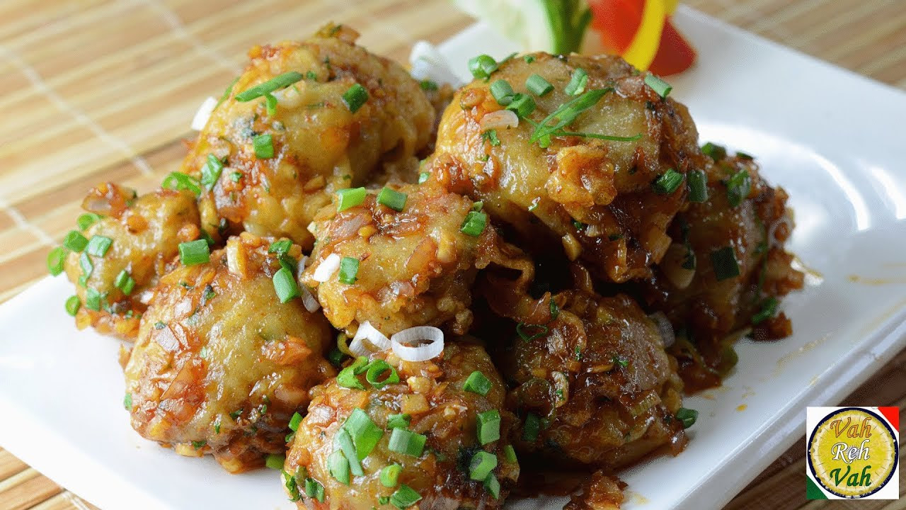 Mushroom Manchurian Dry Recipe - By Vahchef @ vahrehvah ...
