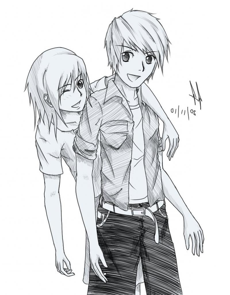 Boy And Girl Drawing Pencil Sketch Colorful Realistic Art Images Drawing Skill
