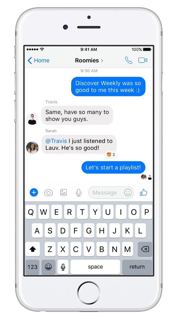 Spotify’dan Facebook Messenger özelinde efsane bir iş