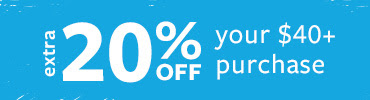 Extra 20% off your $40+ purchase