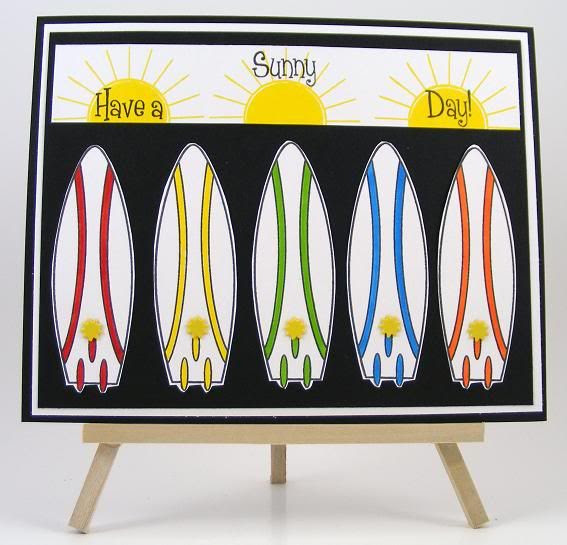 Sunny Surf Boards Card