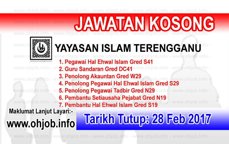 Jawatan Kerja Kosong YIT - Yayasan Islam Terengganu logo www.ohjob.info februari 2017