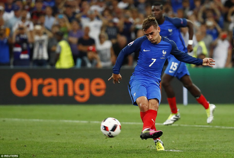 Neuer struck his left-footed effort beyond the Bayern Munich goalkeeper to put France in frontÂ