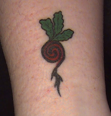  also got deadbeet tattoos, from a very nice artist in Minneapolis who's 