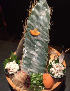 岡山名物かは知らないが ウマヅラハギとサバの姿造り うまづらや 岡山市 いしのそと