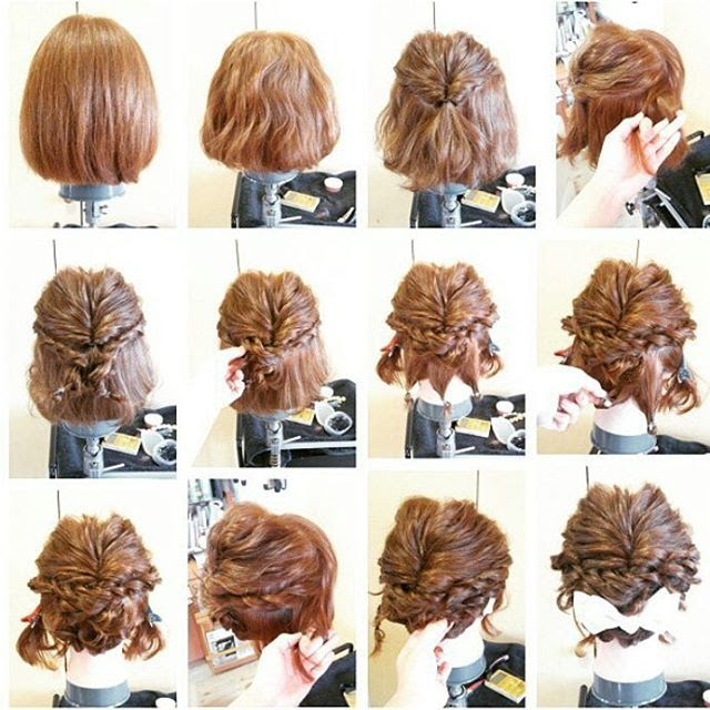 子供 髪型 女の子 ショート ヘアアレンジ Ksenia Bochorishvili