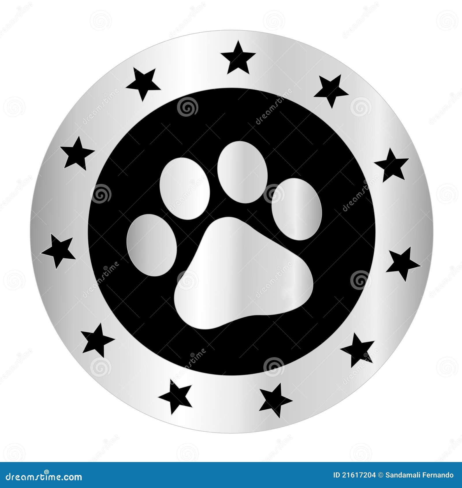 Download Paw Print Logo Stock Images - Image: 21617204