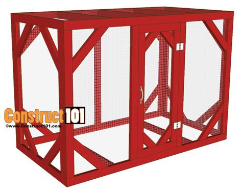 chicken coop run plans construct