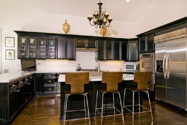 T Back Bar Stools - Contemporary - kitchen