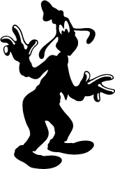 Download Goofy Silhouette | Silhouette of Goofy