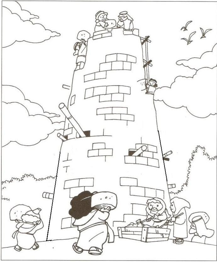 Tower Of Babel Coloring Pages - Coloring Home