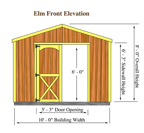 Wood Storage Shed Kit