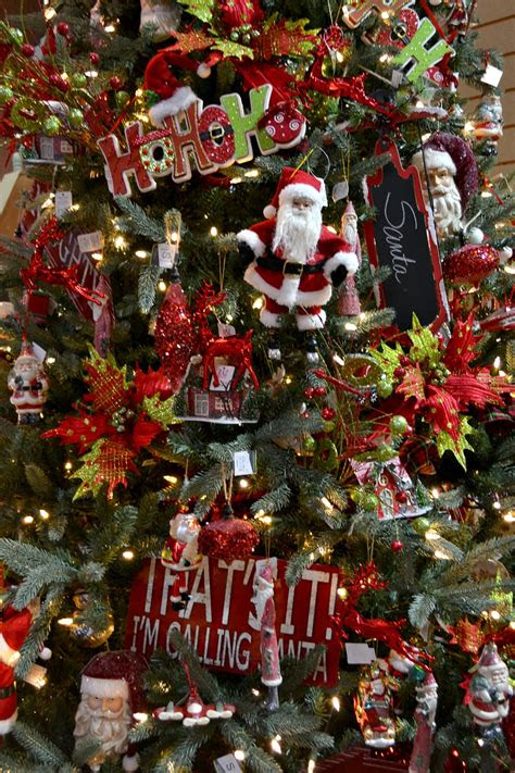 Red And Green Santa Tree