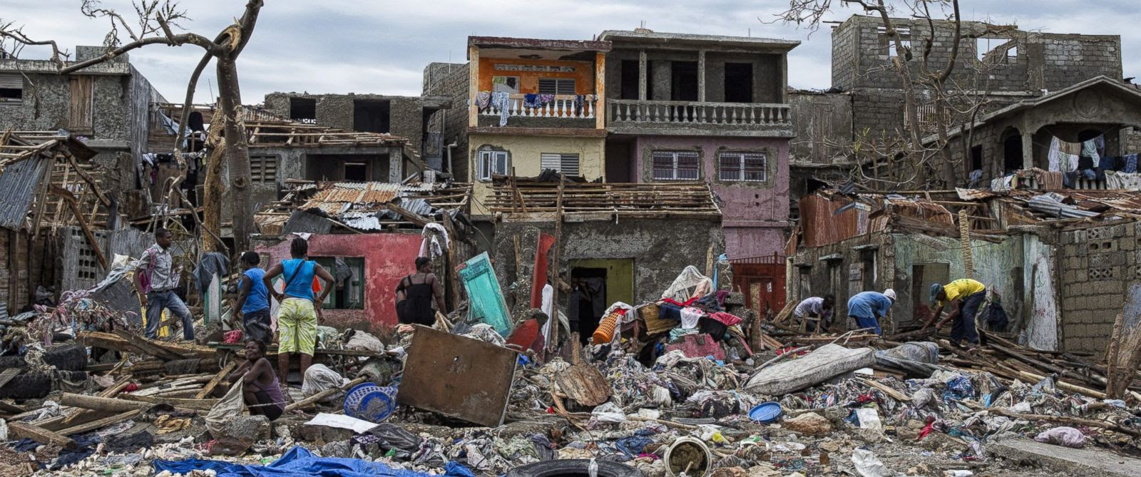 PHOTO: A handout picture provided on Oct. 7, 2016 by MINUSTAH shows the destruction in the city of Jeremie, Haiti, on Oct. 6, 2016, in the west of the country, suffered the greatest destruction as a result of Category 4 Hurricane Matthew. 
