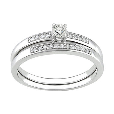 jcpenney | 15 CT. T.W. Diamond Bridal Ring Set, Sterling Silver