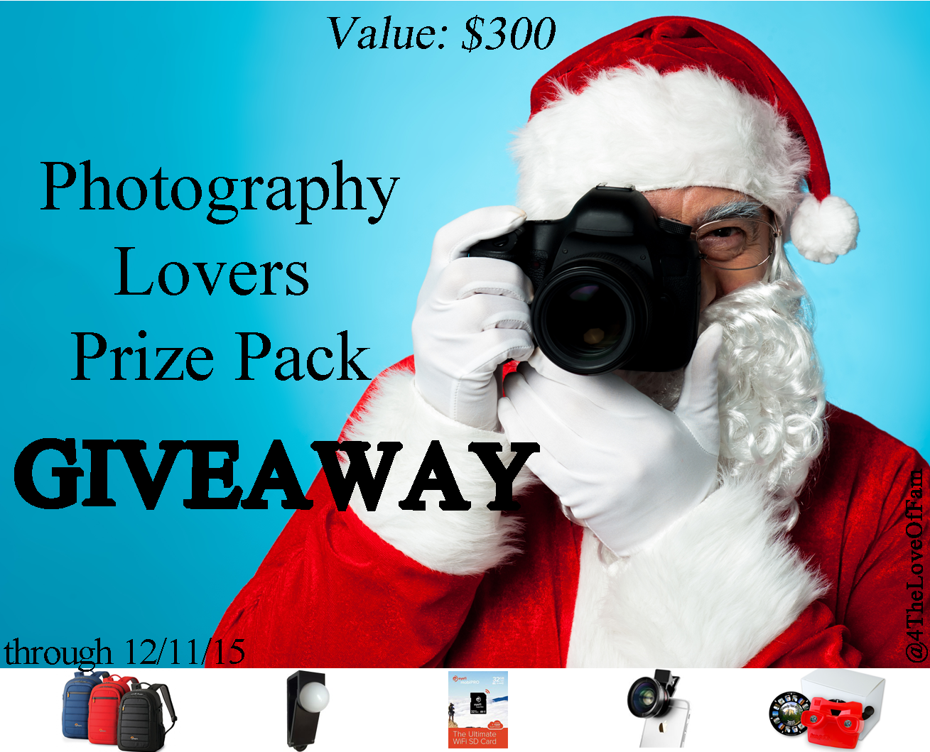 WIN A Photography Lovers' Prize Pack valued at over $300!!! Top Gifts for Photography Lovers Under $100 - A Photographer Holiday Gift Guide