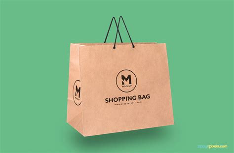 paper bag mockup psd zippypixels