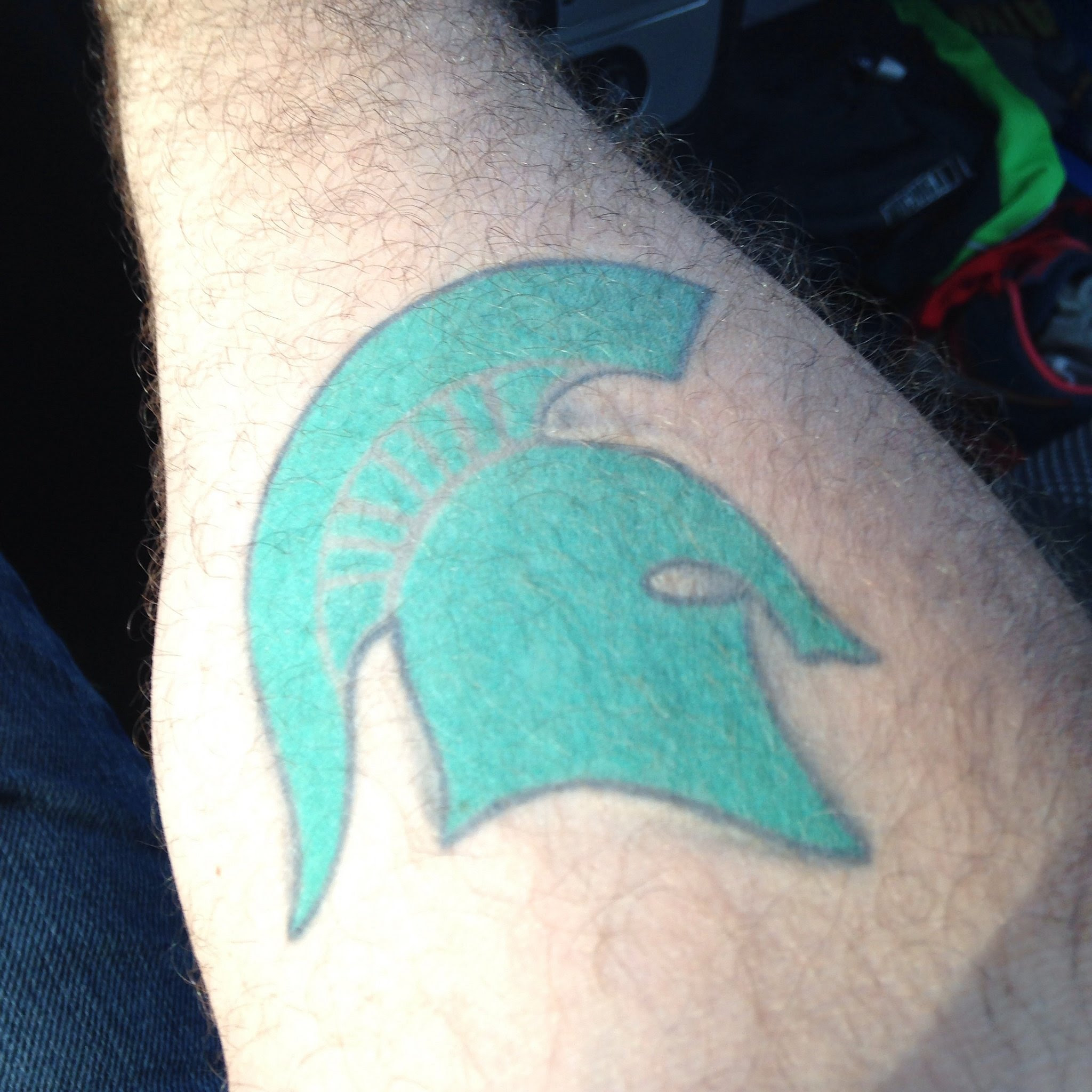 Spartan Helmet Absolutely Dominates Michigan State Fans Tattoo Choices Mlive Com