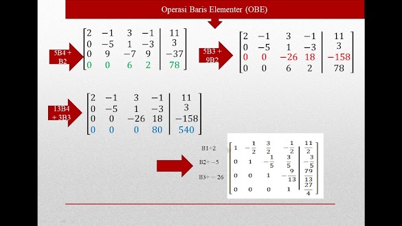 Contoh Soal Eliminasi Gaussian